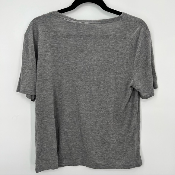 NWT T Alexander Wang Heather Grey Jersey Classic T-Shirt Top Tee M Short Sleeve - Picture 11 of 14